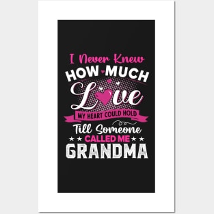 I never knew how much love my heart could hold Till someone called me grandma Posters and Art